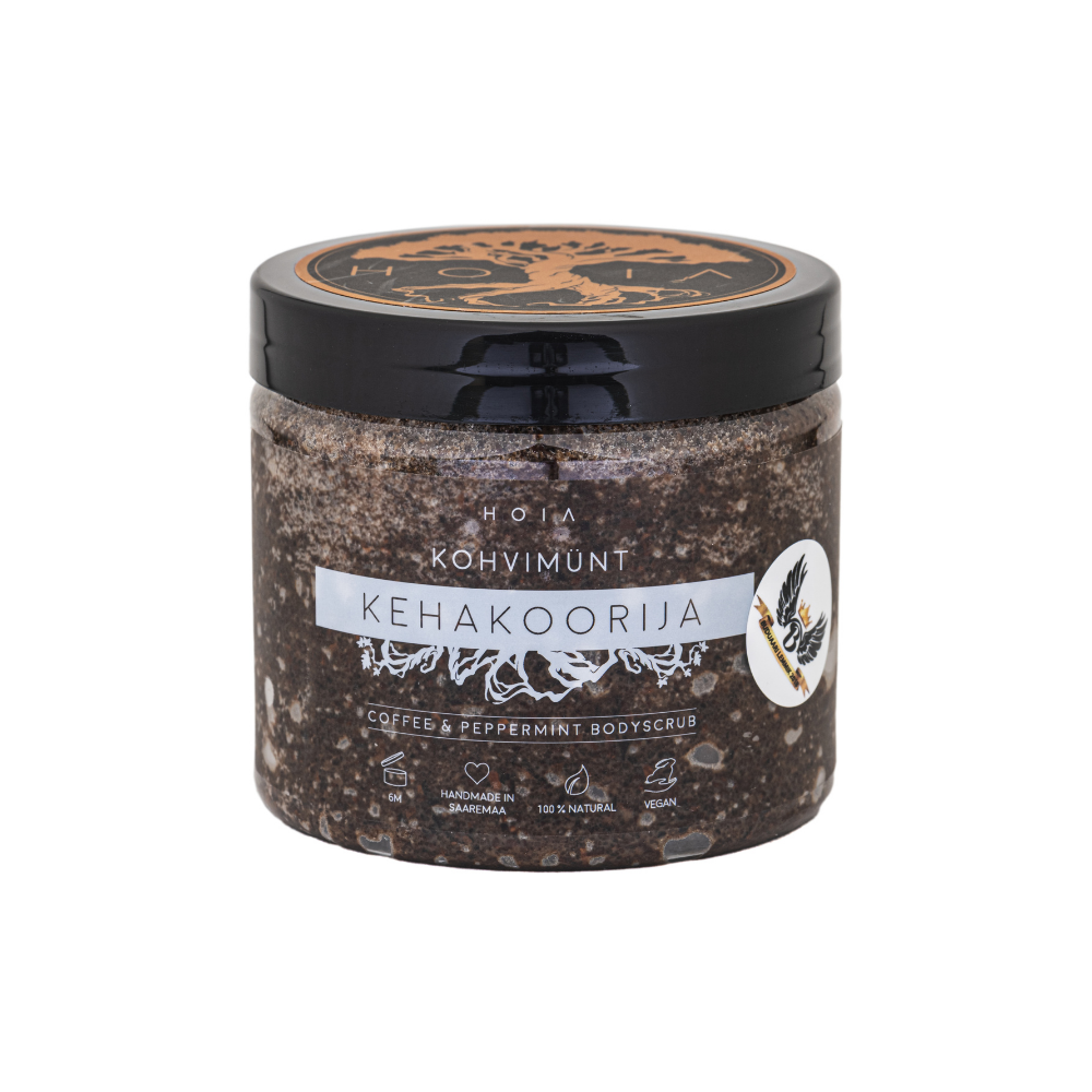 Coffee and peppermint body scrub