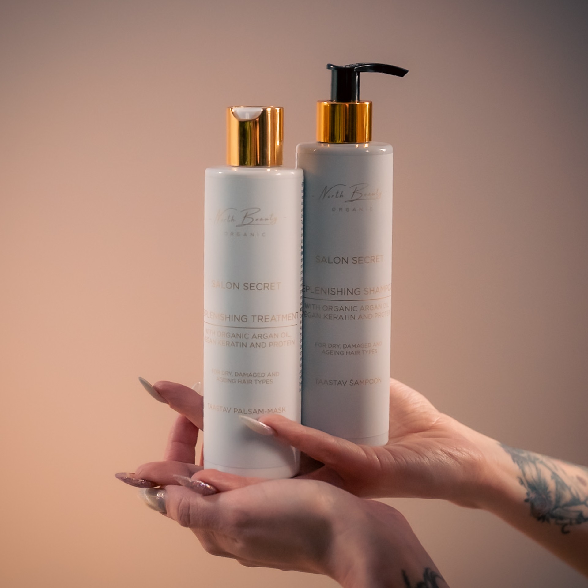 Restorative Conditioner-Mask with Vegan Keratin, Argan Oil - Image 2